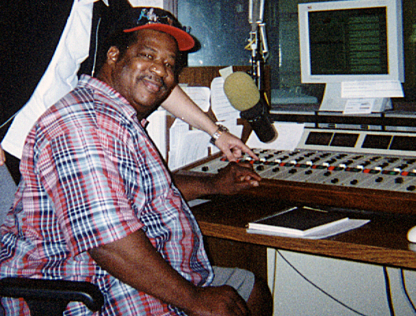 Jerry Lawson at his workbench