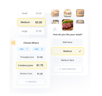 Build the perfect digital menu USD