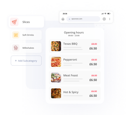 Pizza Shop Order Pay Products Pound